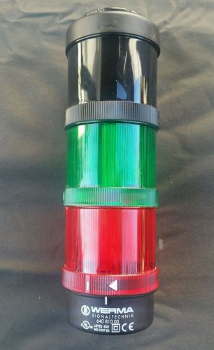WERMA signaltechnik 640 810 00 red green and blue stackable pre-assembled unit