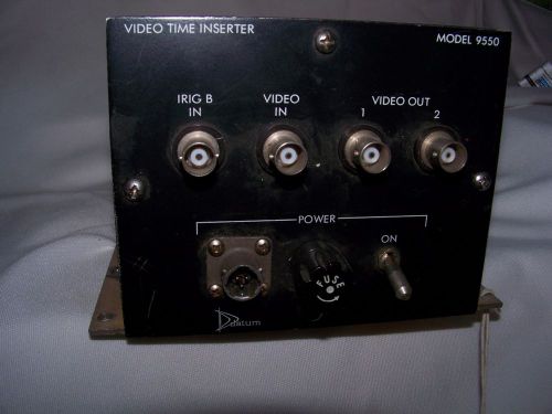 VINTAGE  DATUM VIDEO TIME INSERTER 9550-658 Purchased from NASA Serial #313