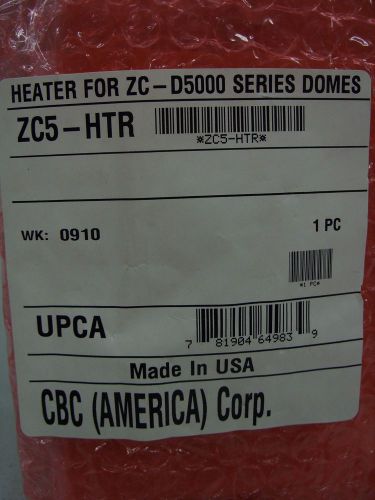 Ganz / cbc - 24v ~ zc-d5000 dome mount surveillance camera heater ~ zc5-htr new for sale