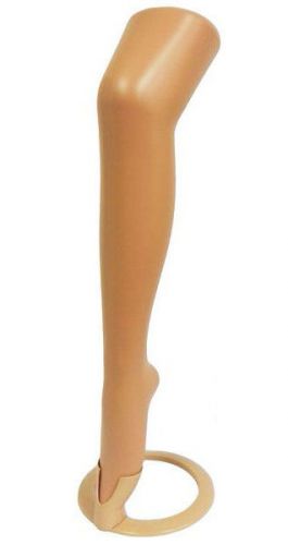 Mn-189 fleshtone 1pc plastic women&#039;s thigh-high hosiery mannequin display leg for sale
