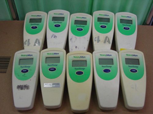 Qty of 10 welch allyn 679 suretemp oral thermometer s for sale
