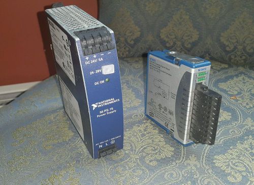 NI National Instruments PS-15 Power Supply &amp; NI 9472 8-Channel 24v logic.
