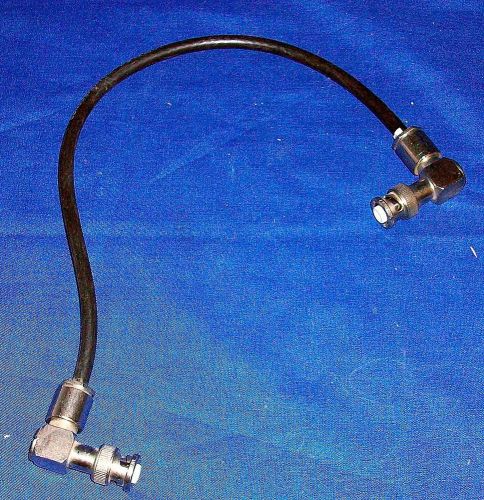 MHV Male Right Angle to Same 14&#034; Coax Meter Cables Tested Good RG58 or RG62