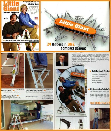 Little Giant Ladder 2005 Richard Karn/Robin Hart Instruction/Accessories DVD!