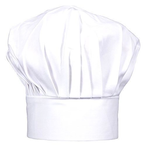 Modern Lightweight Poly Cotton Kitchen Ware Cooking White Chef Works Chef Hat, B