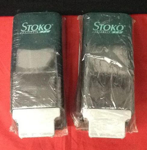 Two (2) black &#034;stoko&#034; hand soap dispenser systems for sale