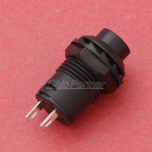 10pcs DS-228 DS-426 Black Self-locking Switch Normal Open NO 12mm Round Control