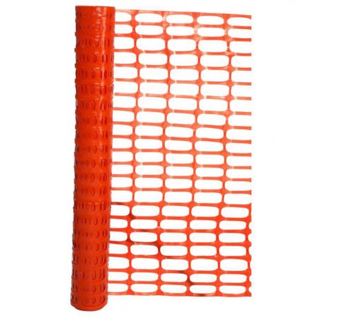 100-ft x 48-in Orange Contractor Sand Snow Fence Barrier Roll Safety Guard Poly