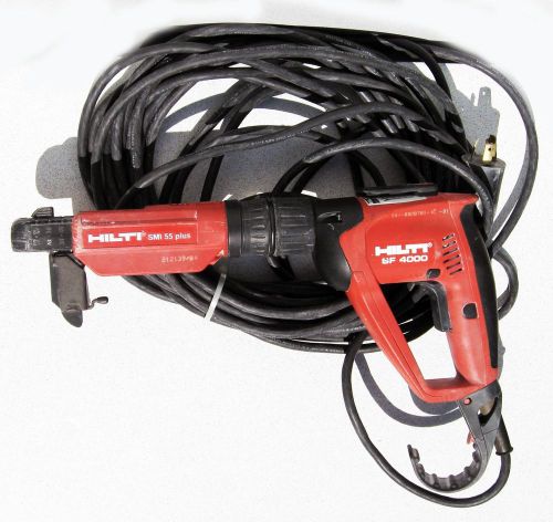 Hilti sf4000 with smi 55 plus cored drywall auto feed screw gun set used for sale