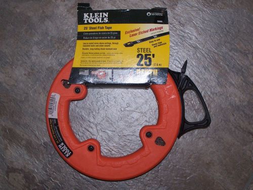 NEW Klein Tools 56005 Depth Finder High Strength 1/4-Inch Wide Steel Fish Tape