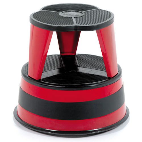 Kik-Step Stool Red Colored Library Stool Cramer