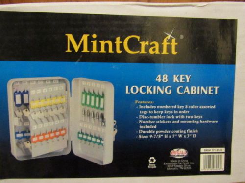 Mintcraft locking key cabinet holds 48 - new real estate property mgt companies for sale