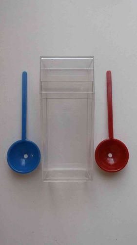 12 - New Reusable 2 piece Clear Container with 6 - 4 inch / 10 cm Mini Scoops
