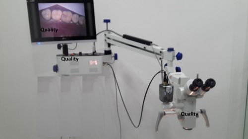 Wall mount dental surgical microscope with video display option for sale