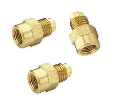 3 Pack of 3/8&#034; Tube Flare X 1/4&#034; Female NPT Pipe Thead Brass  Adapter Fitting