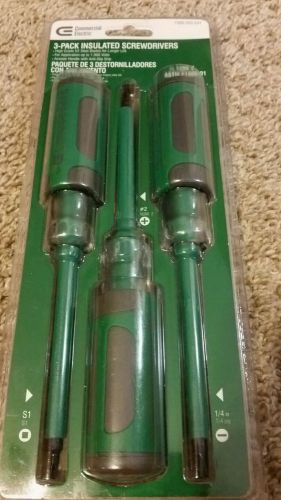 Lot of 3 Commercial Electric Insulated Screw Drivers