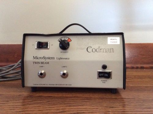 Codman MicroSystem TwinBeam Lightsource
