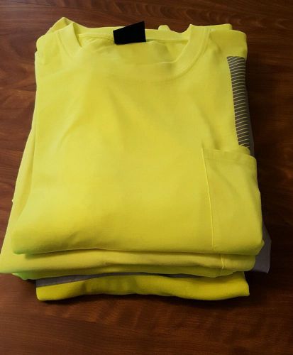 Men&#039;s hi-viz safety wear shirts lot * 3 short sleeve, 1 long sleeve * size 4XL