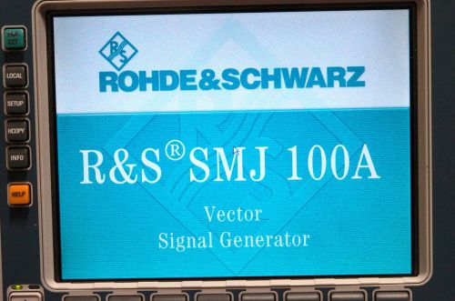 Rohde &amp; Schwarz / R&amp;S SMJ100A 3 GHz Vector Signal Generator B103 B10 B13 + Opt&#039;s