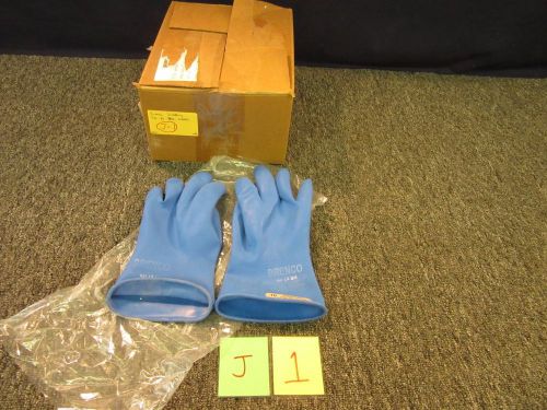 Brenco salisbury size 10 class 00 500v ac type 2 d120 blue gloves electric new for sale
