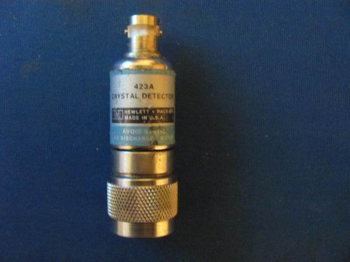 HP 423A 10 MHz to 12.4 GHz N (M) to BNC (F) Coaxial Crystal Detector