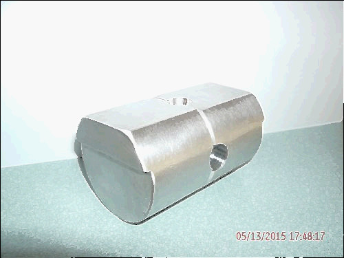 aluminum hammer for sale, Lead hammer mold for 1/2&#034; handle, cnc machined aluminum to produce 1 1/8&#034; x 2&#034;