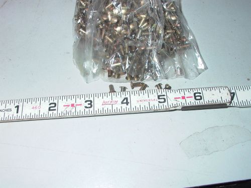 LOT OF 1-1/2 LB PLATED HOLLOW POINT RIVETS  1/8&#034; X 1/4&#034;
