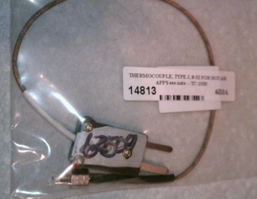 Thermocouple Type J 8/32 thread for hot air apps. TC-1033 62509 male adaptor.