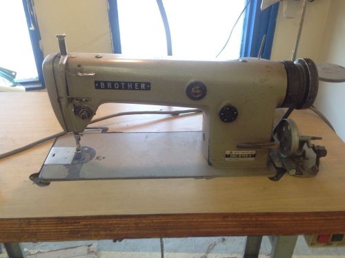 Brother DB2-B755-3 Industrial Strait Stitch Sewing Machine w/ Stand and Pedal