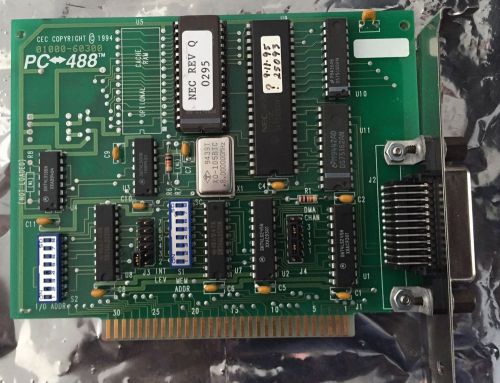 CEC 01000-00300 PC-488 GPIB ISA CARD