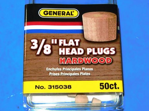 General Tools  Flat Head Hardwood Plugs #315038  150-Count