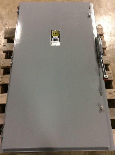 Square d 600 amp fusible safety switch h366 - square d 600 amp fused disconnect for sale