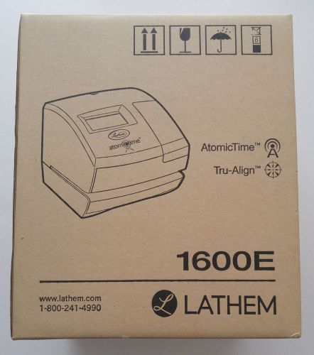Lathem Time 1600E Wireless Atomic Time Recorder with Tru-Align Feature New