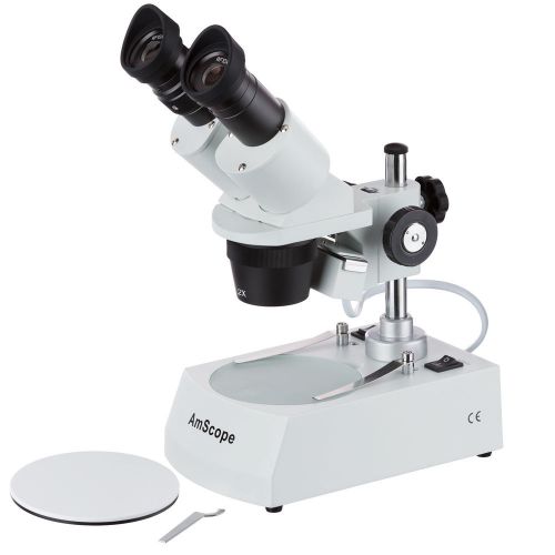 Amscope se306r-p student forward binocular stereo microscope 20x-40x for sale