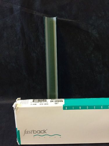 Powis Parker Green Narrow Binder Strips Fastback 11&#034; 35 Count