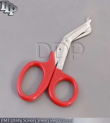 EMT Utility Scissors Shears 7.5&#034; Red Colored