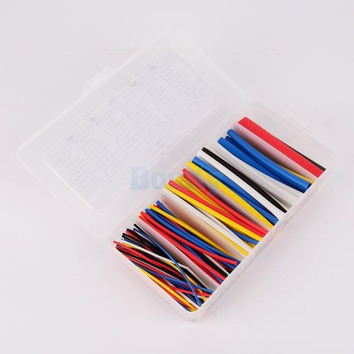 170pcs 2:1 assorted heat shrink tubing tube sleeving cable wrap 1.2-9.5mm for sale