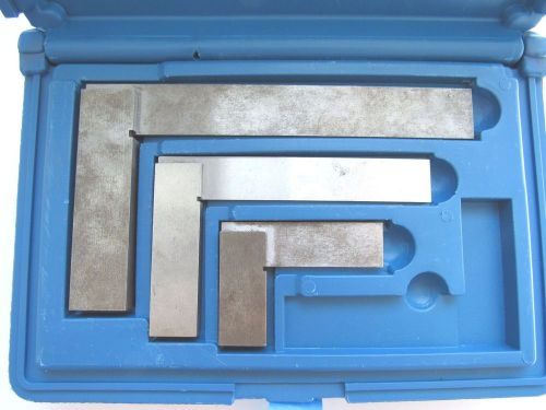 FOWLER - 52-432-444 MACHINIST 3 PC 2-4-6 STEEL SQUARE SET FREE SHIPPING