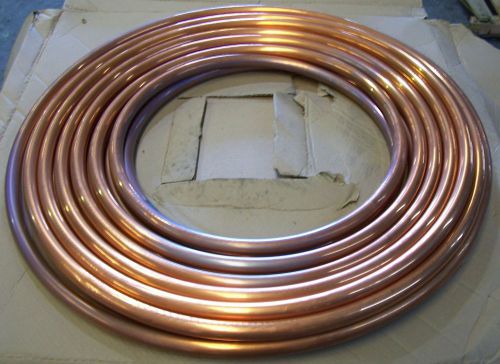 One coil 1&#034; x 100&#039; (1-1/8&#034; od)  copper tubing type k soft temper for sale