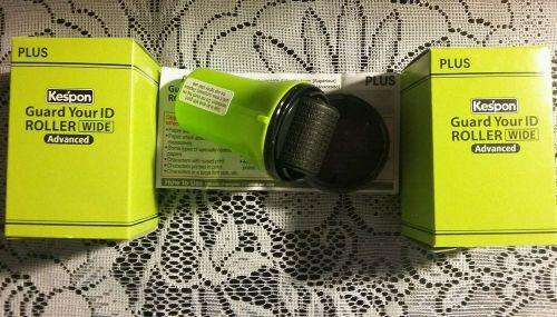 PLUS Kespon Guard Your Id Roller Stamp LIME GREEN. ** SALE FOR 2 ROLLERS **