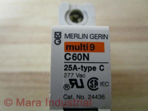 Merlin Gerin 24436 Circuit Breaker C60N-25A - Used