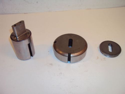 Wilson 2&#034; Turret Station Tooling .394 x 1.284 Oblong Punch Die &amp; Stripper Plate