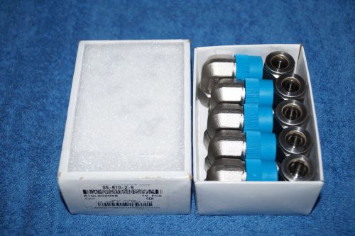 (10) NEW In Box Swagelok Stainless Steel Male Elbow Tube Fittings SS-810-2-8