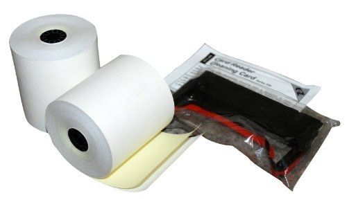 Quality park two-ply carbonless roll kit for verifone 250/500, 3 inches x 90 for sale