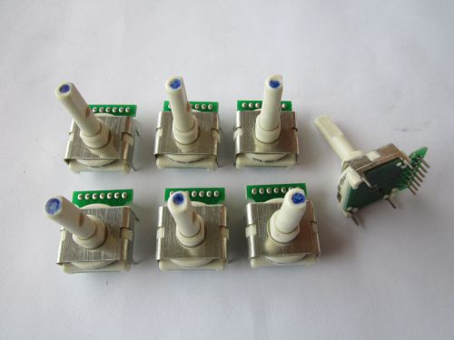 Lot / 7 Bourns ST6-001-0548X Rotary Switches 1/4&#034; Shaft 6 Position NEW