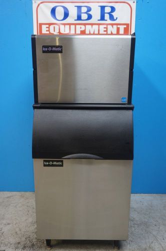 ICE-O-MATIC 600LBS REMOTE HALF-CUBER ICE MACHINE WITH BIN AND REMOTE CONDENSER I