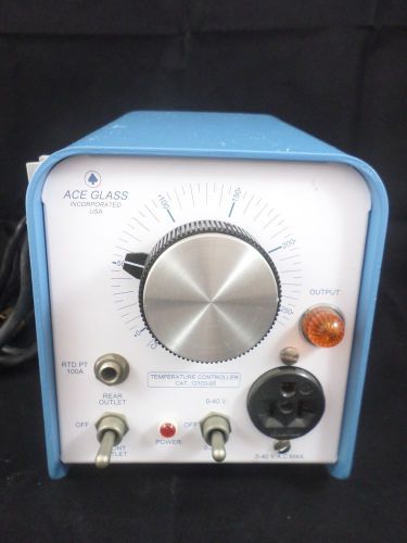 ACE GLASS 0-40 VAC Front/Rear Outlets Temperature Controller 12103-05