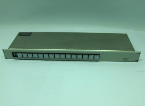 RTS Telex EKP98-0 Intercom Lighted Rackmount Switch Panel