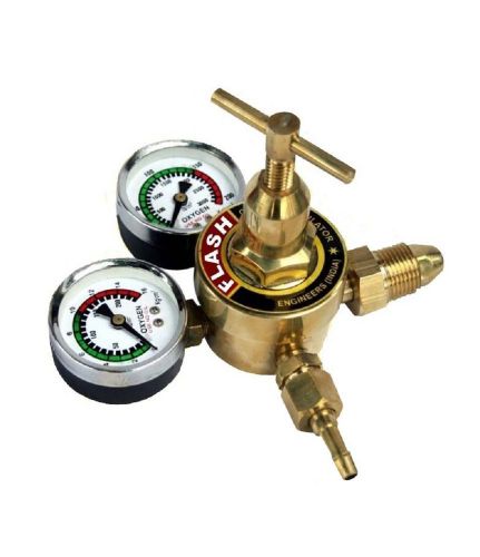 Flash oxygen gas welding welder brass regulator pressure gauge victor type for sale