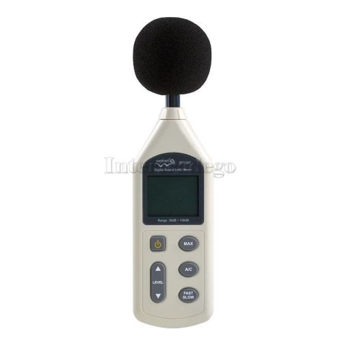 Lcd digital sound noise level meter monitor decibel gauge measure 30-130 db for sale